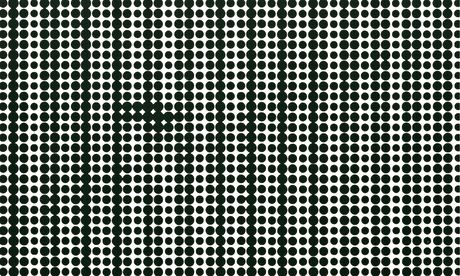 At first glance Coupland's work appears to be Op Art black dots, as in this detail from his The Poet