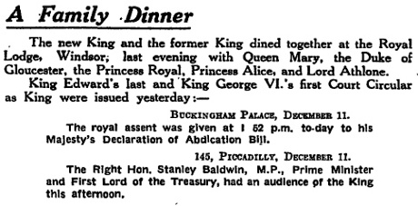 Manchester Guardian, 12 December 1936
