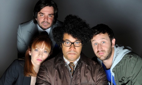 Matt Berry, Katherine Parkinson, Richard Ayoade, Chris O'Dowd from the TV show The IT Crowd