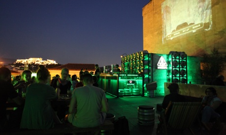 The roof terrace at Bios,