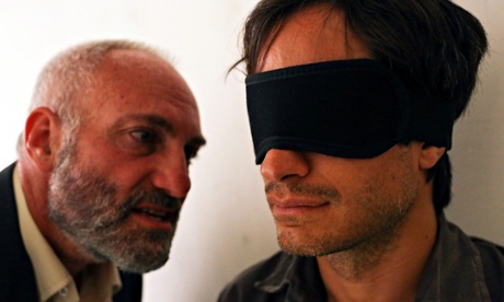 Kim Bodnia and Gael Garcia Bernal in Rosewater.
