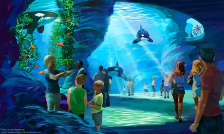 An artist's impression of the Blue World project, which is due to open at SeaWorld San Diego in 2018.