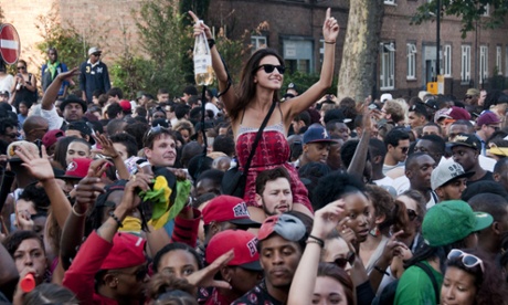 Notting Hill's carnival crowd