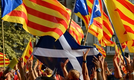 Saint Andrew's Cross at the Via Catalana 2014