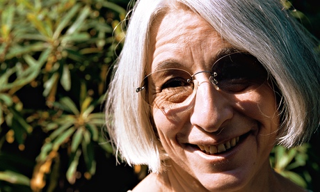 Writer Jenny Diski pictured at her home. '