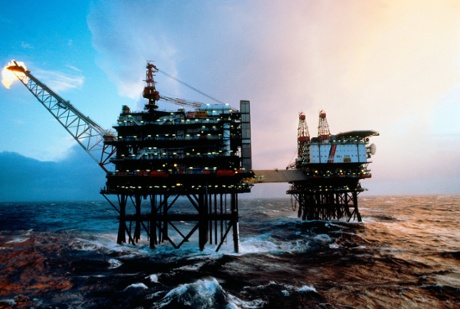 A North Sea Oil Platform.