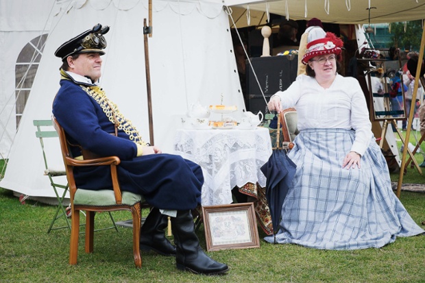 Wherever there are steampunks, tea and cake is not far away