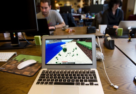 The premises in central Stockholm, Sweden of company Mojang, producer of video games such as Minecraft.