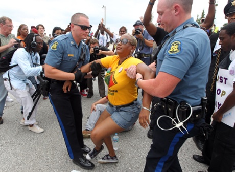 US Money ferguson arrests 