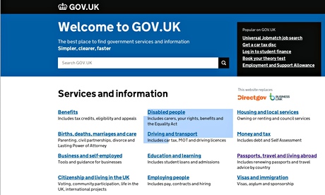 gov.uk proper website