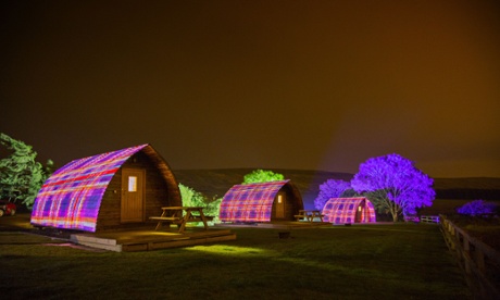 The tartan farm is not a plea for a yes vote, say its creators, but celebrates Scotland 'at this dramatic moment'.
