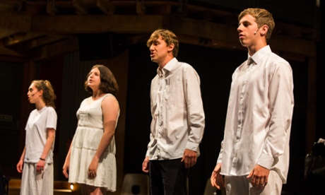 Roly Botha performing in school play