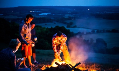Bivvy camping at the top of Campsie Fells