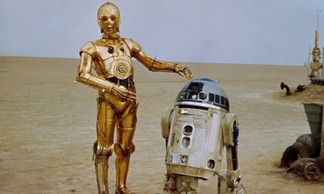 Robot love ... Anthony Daniels as C-3P0 (left) next to R2-D2 (played by Kenny Baker)