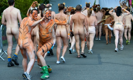 On a running streak? Probably not this kind .. London Zoo's annual Streak for Tigers