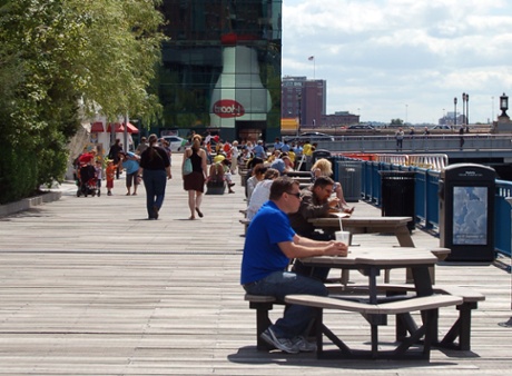 Boston Harborwalk near Childrens Museum