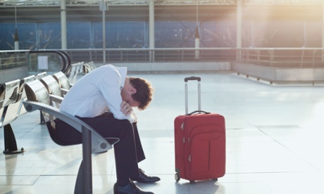 Waiting for a delayed flight