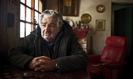 Uruguay’s president, José Mujica, at home on the outskirts of Montevideo. Photograph: Luiz Maximiano/laif