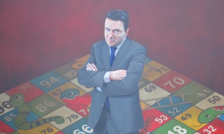 South Australian Peter Serwan has painted independent senator Nick Xenophon for the Moran Portrait Prize.