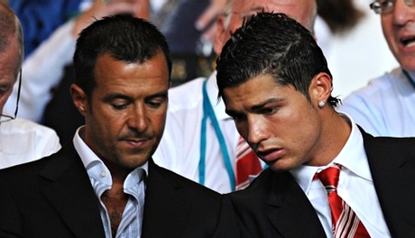 Jorge Mendes with Cristiano Ronaldo