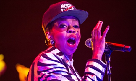 Lauryn Hill performing at the Brixton Academy