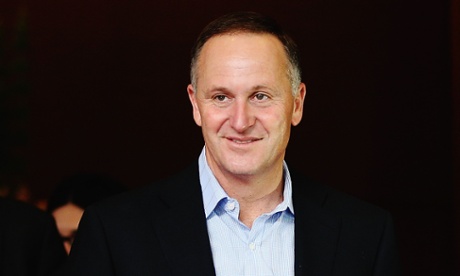 Newly elected Prime Minister John Key leaves after speaking to the media.