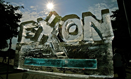 Exxon ice sculpture