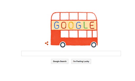 Google doodle London Routemaster bus