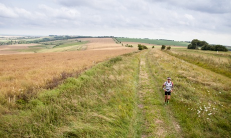 Keep on running: over the centuries the Ridgeway has been followed by soldiers, traders, herders and now joggers and walkers.