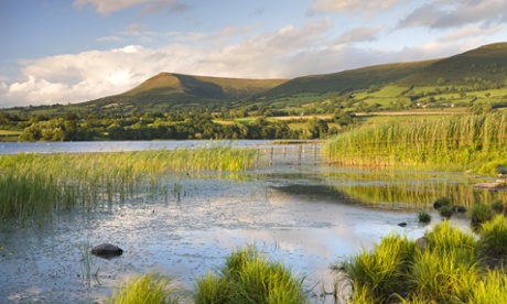 Llangorse Lake, Brecon Beacons National Park, Powys, Wales