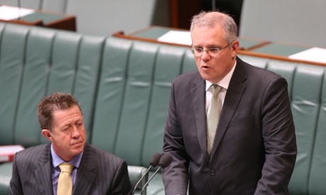 The Minister for Immigration Scott Morrison introduces legislation in the House of Representatives this morning, Thursday 25th September 2014
