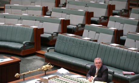 The Minister for Immigration Scott Morrison introduces legislation in the House of Representatives this morning, Thursday 25th September 2014