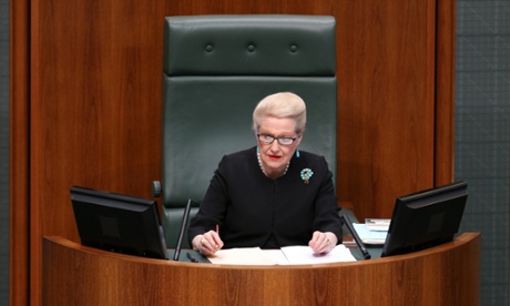 The Speaker of the House Bronwyn Bishop during question time in the House of Representatives this afternoon, Thursday 25th September 2014