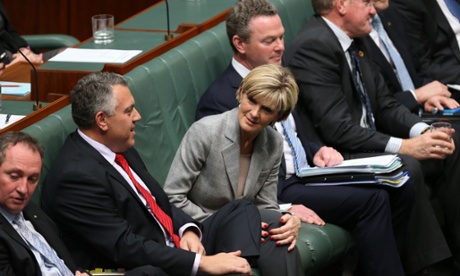 The Foreign Minister Julie Bishop during question time in the House of Representatives this afternoon, Thursday 25th September 2014
