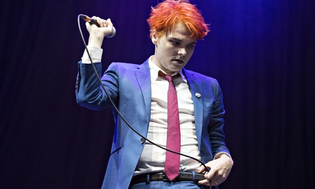 Gerard Way performs on stage at Leeds Festival at Bramham Park on August 23, 2014