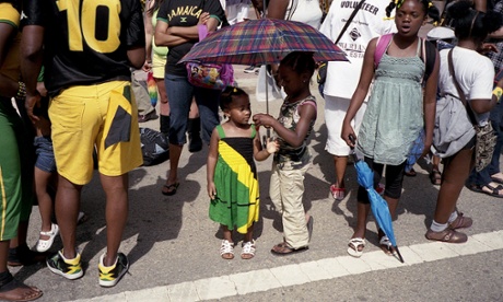 Crowd of people at the annual Cariwest Festival at Churchill Square.