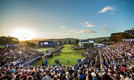 The first tee on day one of the 2014 Ryder Cup