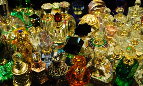 bottles of perfume