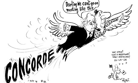 GNM Archive - William Papas Concordess cartoon
