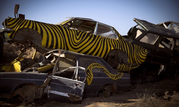 Cars are decorated by Polish artist M-CITY
