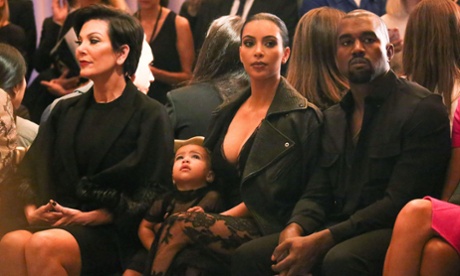 Kimye ... Front row at the Givenchy show.