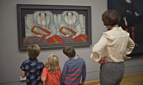 Zoe Williams and her children Thurston and Harper with friend Peter visit Tate Britain.