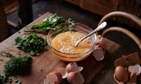 egg ready for making an omelette