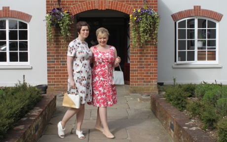 Pam, left, and Kate in their retro gear