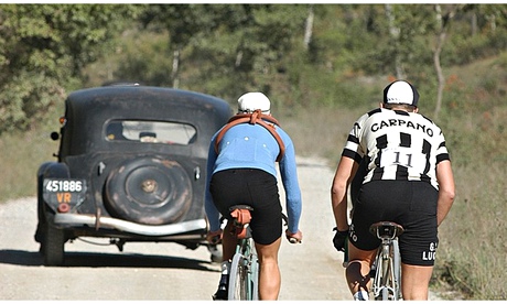L’Eroica cycling race in Tuscany
