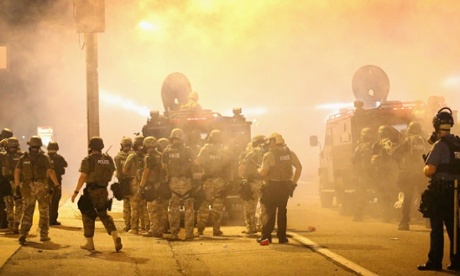Police in Ferguson, Missouri 
