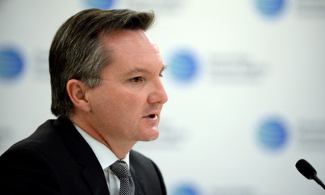 Former minister for immigration and citizenship, Chris Bowen, appears at the Australian Human Rights Commission's inquiry into children in detention on Tuesday.