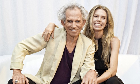 Keith Richards with his daughter, Theodora