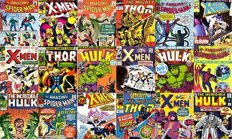 Marvel comic heroes covers