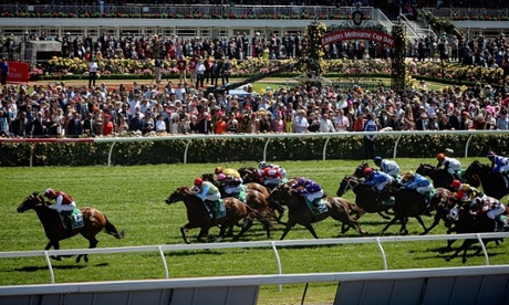 A general view of the Melbourne Cup at Flemington Racecourse.